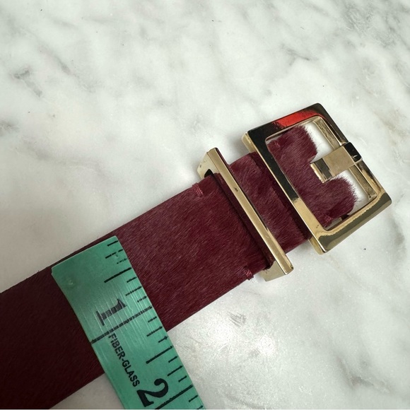 Theory Womens Belt Pony Hair Leather Sz S - Picture 7 of 7